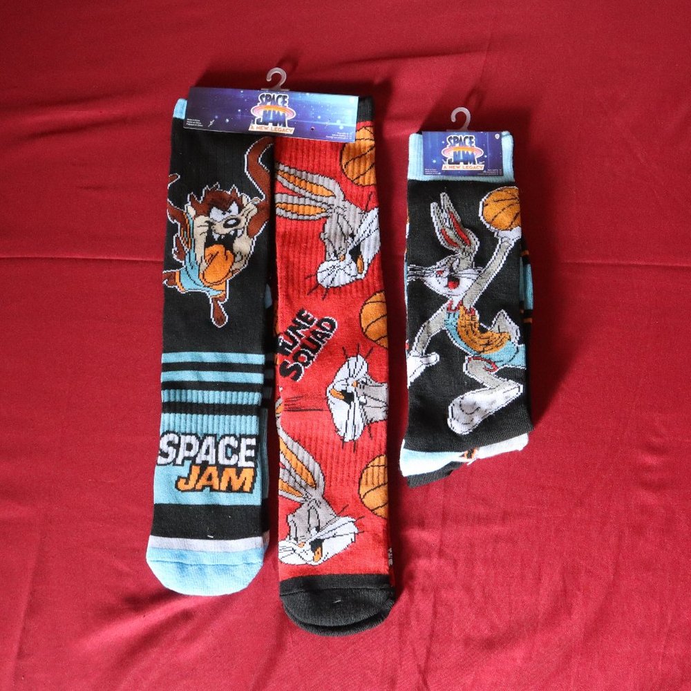 Space Jam:  A New legacy Socks | 4 Pairs  | Size: 6-12